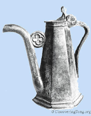 Pewter Cruet discovered at Tong Castle